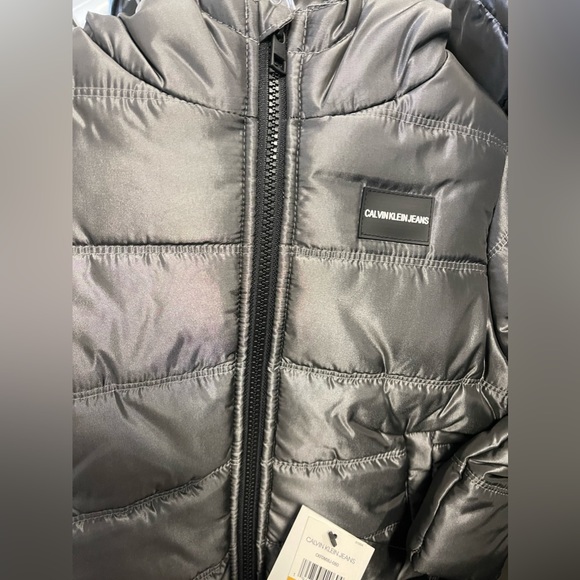 Calvin Klein Boys' Eclipse Bubble Jacket, Dark Grey - Picture 10 of 16